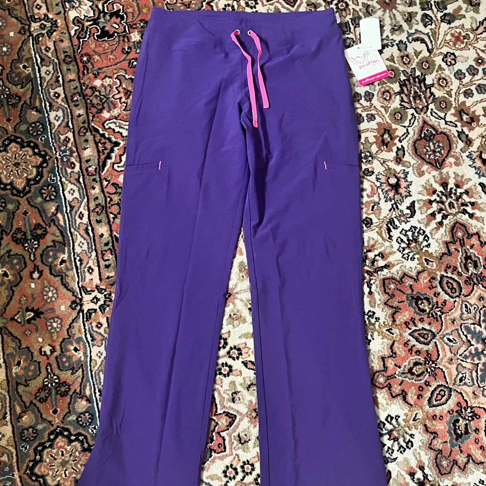 Purple scrub bottoms